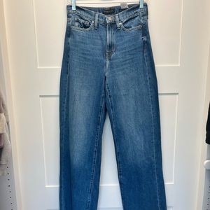 Banana rebublic high rise wide leg jeans